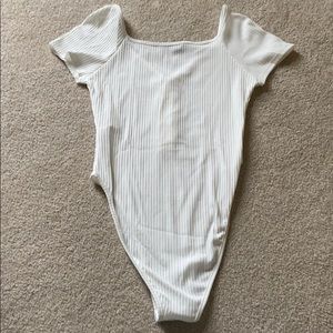 White bodysuit, size small